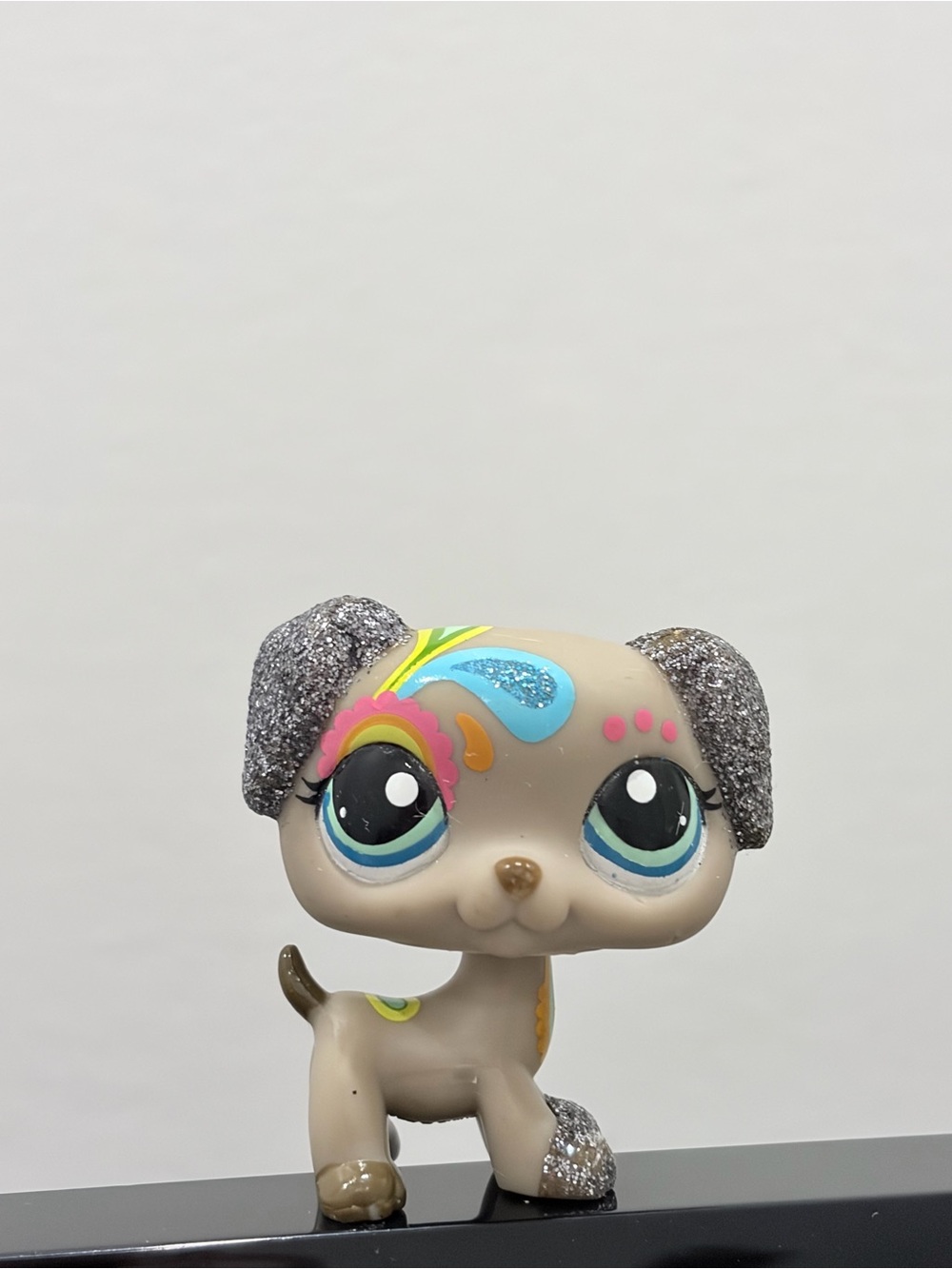 Littlest Pet Shop Glitter Grey Puppy Figure 2344